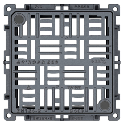 Grille plate A/cadre D400 400x400 PMR