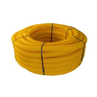 Gaine protection double peau jaune pour réseau gaz