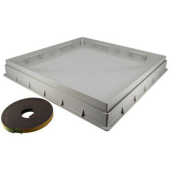 Cadre et coffrage pour regard de 500 x 500 mm - Gris clair - CTR5 Nicoll