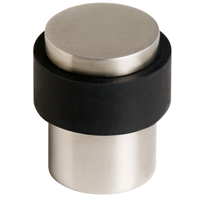 Butée de porte au sol Vachette 3540 inox avec amortisseur diamètre 35 mm hauteur 40 mm