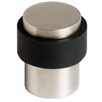 Butée de porte au sol Vachette 3540 inox avec amortisseur diamètre 35 mm hauteur 40 mm