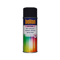 Peinture Belton aérosol SpectRAL brillante RAL 9004 Noir de sécurité 400 ml