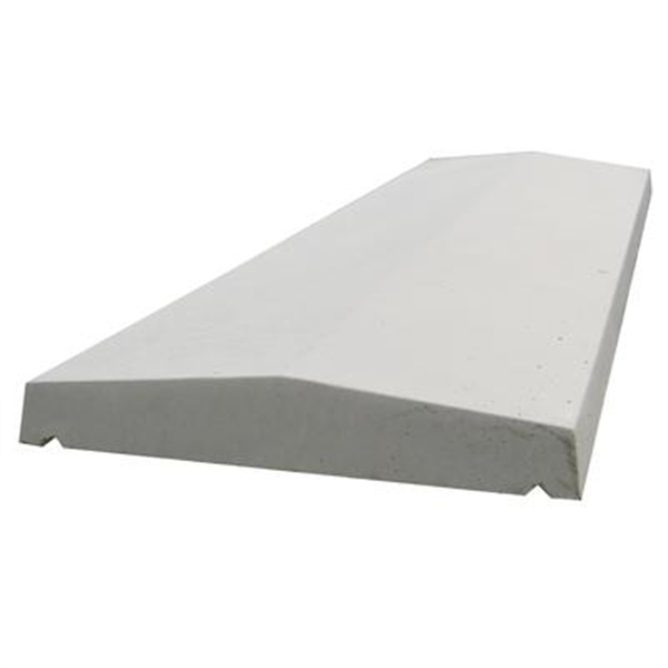 Chapeau de mur 2 pentes 30 x 100 cm - ép. 5 cm - Ton pierre