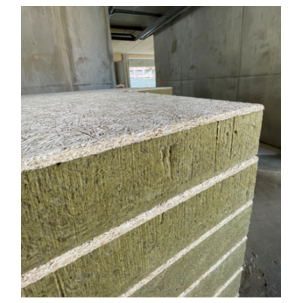 Panneau isolant pour sous-face de dalle béton - REI 120 - Rockfeu Wood A2 RsD - R 1,60 m².K/W - 2,00 M x 0,60 M - ép. 65 MM