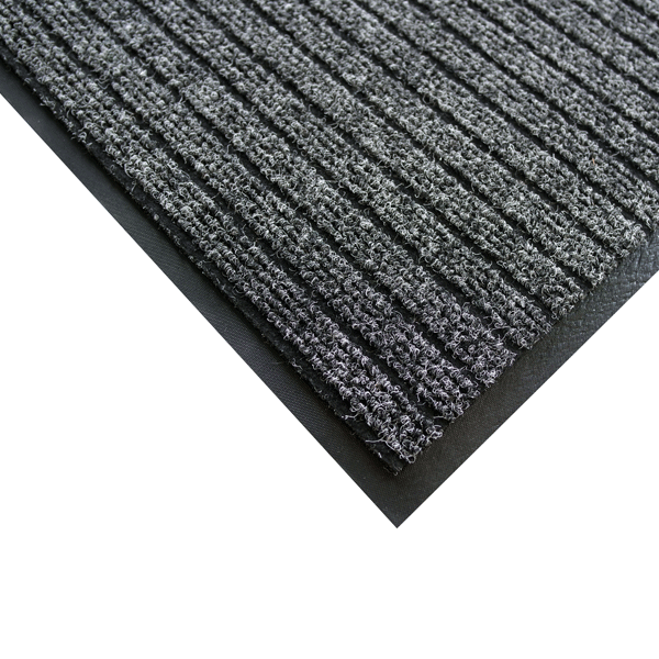 Tapis d'entrée intérieur/extérieur absorbant et grattant PMR trafic intense - Vercors - Caoutchouc/polypropylène/polyester - 60,00 cm x 80,0 cm - ép. 6,5 mm