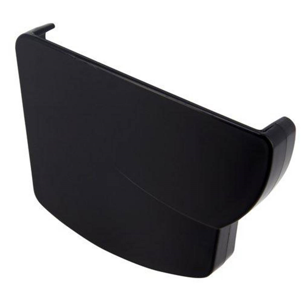 Fond de naissance gauche Nicoll pour gouttière - Longueur 137 mm - Épaisseur 22 mm - Techtan - Noir