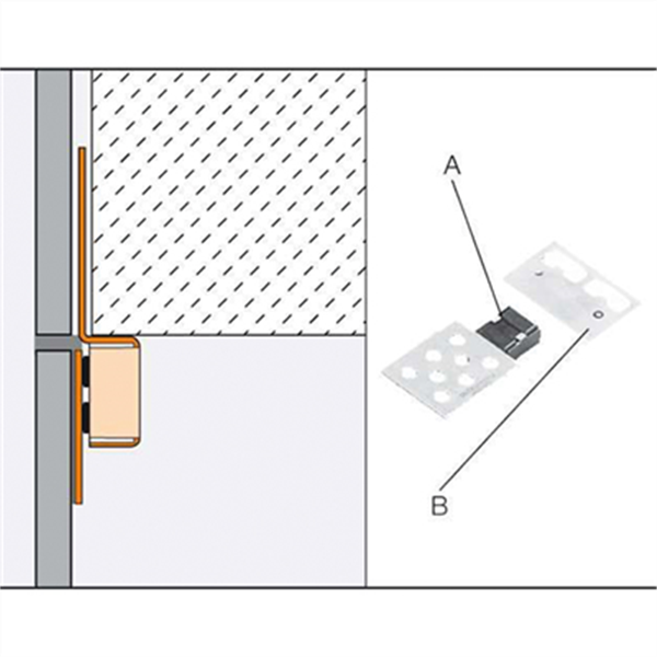 Kit aimanté pour trappe de visite invisible REMA