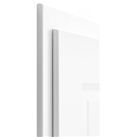 Ébrasement complet blanc pour porte Mosel Türen - bords arrondis - sens droit poussant - 204 x 83 cm - 70 mm