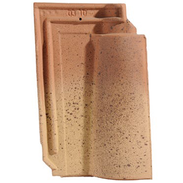 Tuile en terre cuite - Méridionale Poudenx - emboîtement grand moule fortement galbée - Paysage