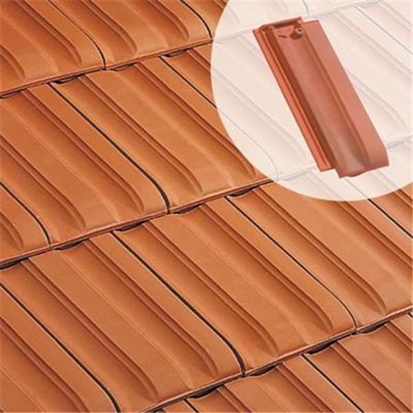 Demi-tuile en terre cuite - PV10 Huguenot - Rouge