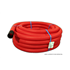 Gaine TPC annelée rouge D63 couronne de 25 mètres