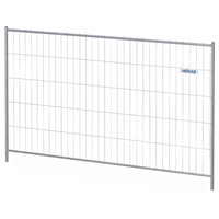 Clôture de chantier mobile - Heras - Acier galvanisé - Hauteur 2 m - Largeur 3,5 m
