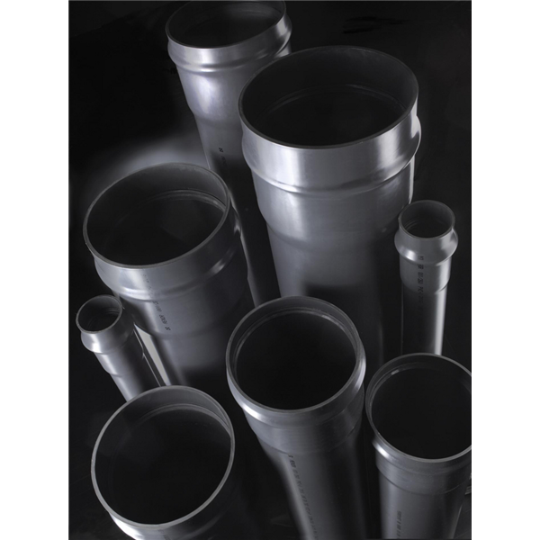 Tube PVC Pression d=315mm PN6, coller, long.5-6m, gris, certif.AENOR EN ISO 1452