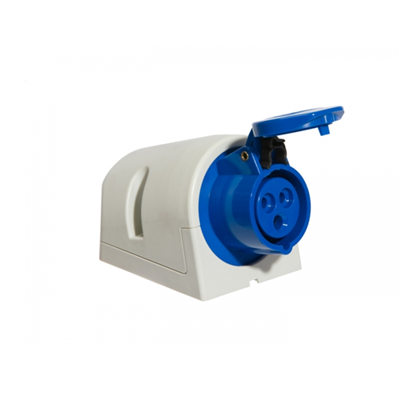 Socle mural avec boîtier 230 v 3 broches 16 a