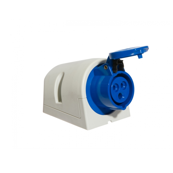 Socle mural avec boîtier 230 v 3 broches 16 a