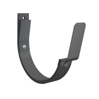 Crochet de gouttière développé 333 MM Lindab K07 pour bandeau - acier galvanisé Gris anthracite RAL 7016