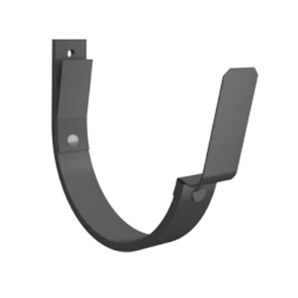 Crochet de gouttière développé 333 MM Lindab K07 pour bandeau - acier galvanisé Gris anthracite RAL 7016