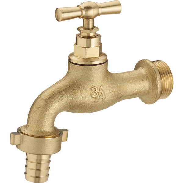 Robinet à clapet avec raccord au nez mâle 1/2" (15x21) - mâle 3/4" (20x27) - Ø 15 mm