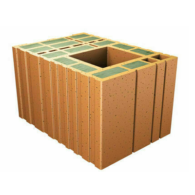 Brique poteau auto-isolante pour chaînage vertical - Climamur 30 - réservation 150 x 150 mm - L.425 MM x l.300 MM x H.249 MM