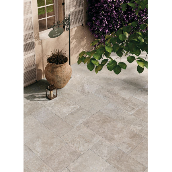 Carrelage extérieur en grès cérame émaillé effet pierre Timestone Grip - 50,0 CM x 33,3 CM - ép. 9,00 MM - Gris