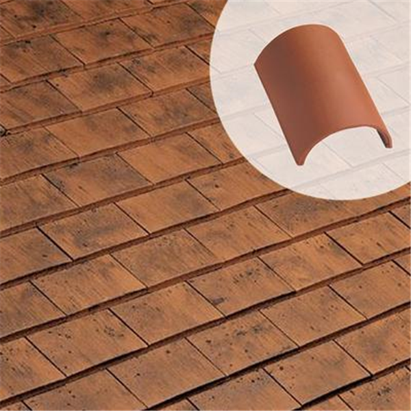 Tuile faîtière 1/2 ronde à emboîtement 711