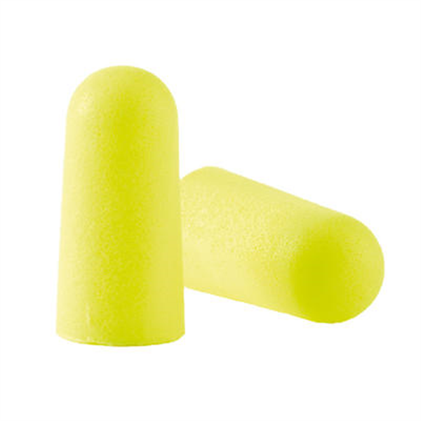 Bouchons d'oreilles jetables E-A-R soft 3M roulés jaune fluo - 5 paires PSPES010