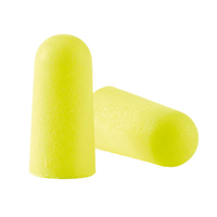 Bouchons d'oreilles jetables E-A-R soft 3M roulés jaune fluo - 5 paires