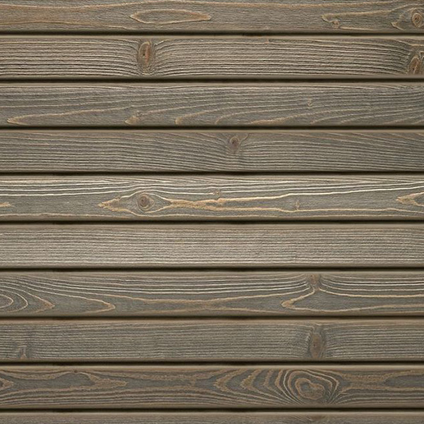 Bardage bois peint en Sapin du Nord de classe 3.1 - Protect Silverwood - Profil Oscillo XXL - 26,00 MM x 122,00 MM - Long. 4,45 M - Coloris Fusain