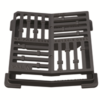 Grille concave A/cadre C250 400x400 PMR