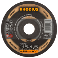 Disque à tronçonner acier et inox XT70 Rhodius 115 x 1.0 x 22.23 mm