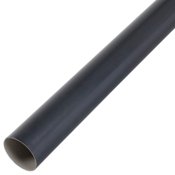Tube de descente de gouttière rond Nicoll TD80 en Techtan Anthracite - diamètre 80 MM - longueur 4 M