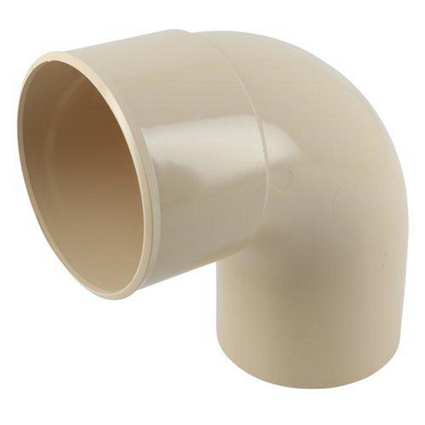 Coude mâle/femelle Nicoll pour tube de descente - Angle 87°30 - Diamètre 80 mm - Techtan Sable