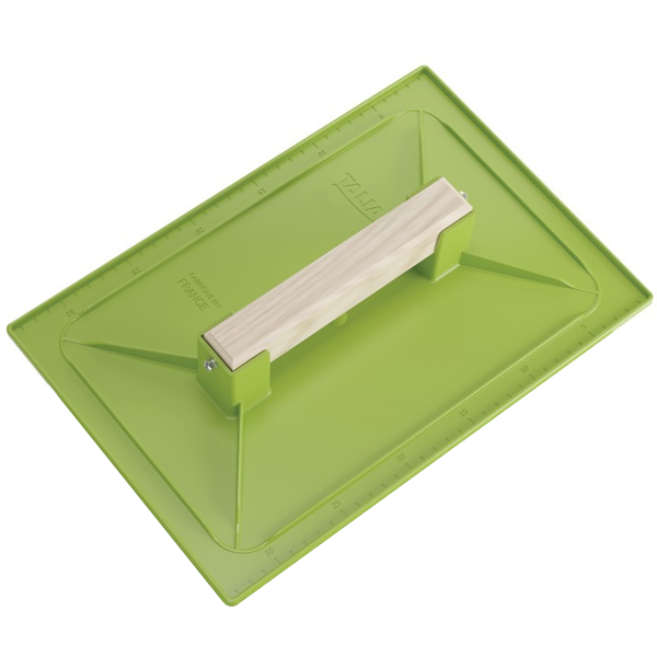 Taloche de maçon en ABS vert Taliaplast - rectangle de 27,0 CM x 18,0 CM