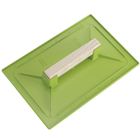 Taloche de maçon en ABS vert avec plateau alvéolé Taliaplast - rectangle de 34,0 CM x 23,0 CM