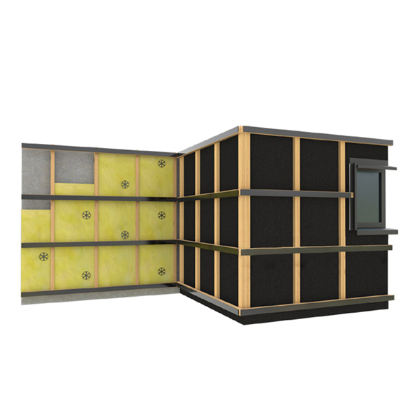 Bardage composite imitation bois aspect claire-voie - Weo 35 Fiberdeck - 33,00 MM x 170 MM - Long. 3,90 M - Coloris Dark grey
