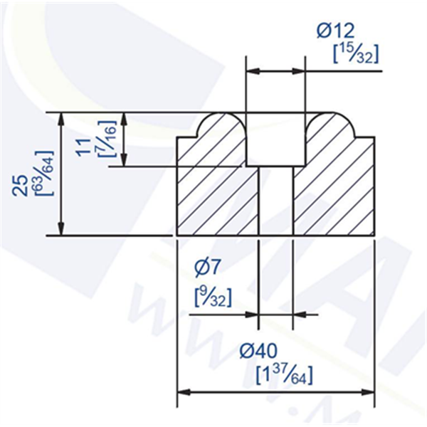 Butée amortisseur diamètre 40 mm