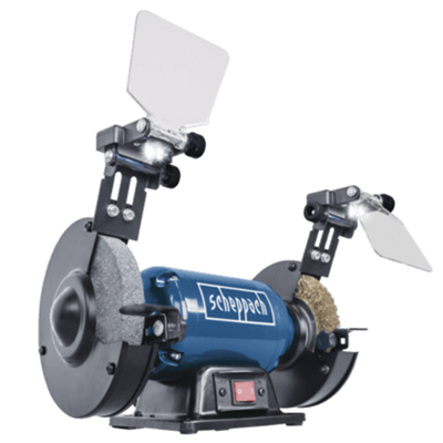 Touret à meuler avec brosse métallique Scheppach SM150LB 230 V 400 W meule Ø 150 mm