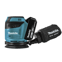 Ponceuse excentrique Makita dbo180rmj 125 mm 18v 2 x 5 Ah Li-ion en coffret makpac
