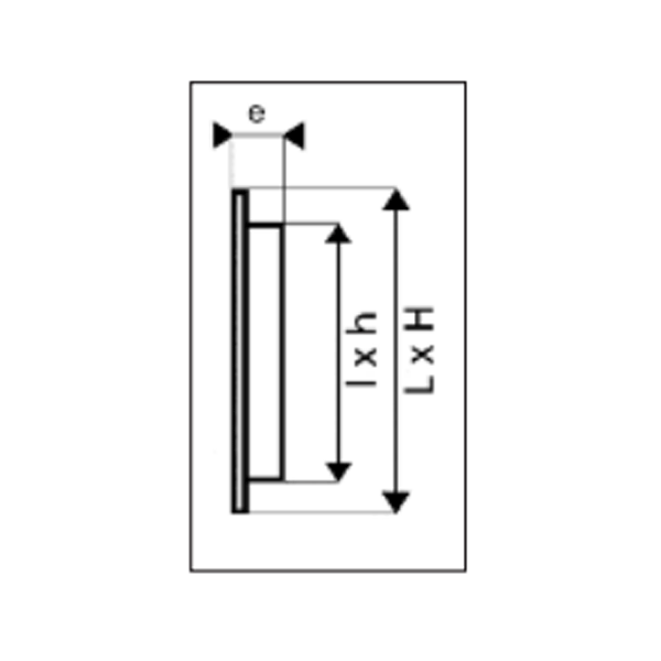 Grille de ventilation en plastique renforcé avec moustiquaire - 254 x 108 mm - Blanc