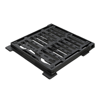 GRILLE CARRE PMR PR BOITE OL 40ARTI CAPTIVE + VERROUILLABLE