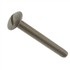 Vis à métaux tête ronde large "poêlier" fendue inox A2 NFE 25129 M6x35 - boîte de 200