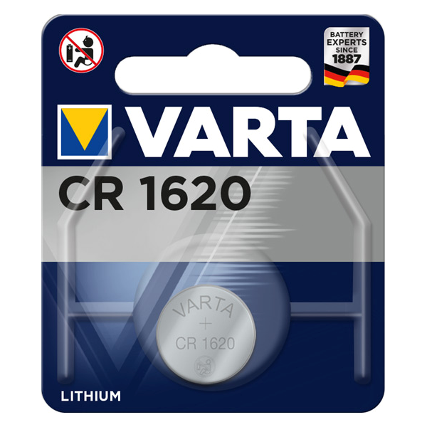 Piles boutons CR1620 Lithium 3V Varta