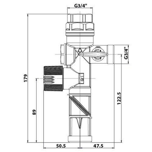 Groupe Double Sécurité NF - 3/4" - Siège inox - Garde d'air orientable
