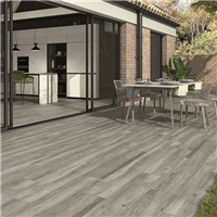 Carrelage extérieur en grès cérame émaillé effet bois Pecan Grip - 120 CM x 23,3 CM - ép. 8,7 MM - Beige