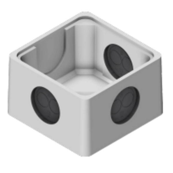 Rehausse H:20 à emboîtement pour boîte THEBOX 27x27 démoulage immédiat