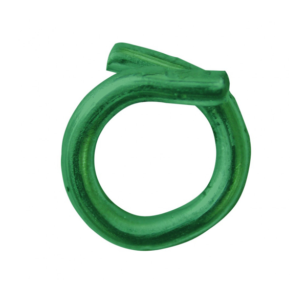 Agrafe Omega 20 pour fixation grillage - Edma - Acier galvanisé plastifié vert - Boîte de 1000
