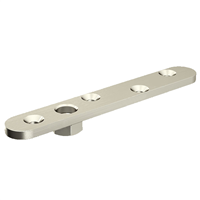 Platine en inox A2 pour fixation sur chant Mantion 0036FXA2 pour système pliant Opentec FW75