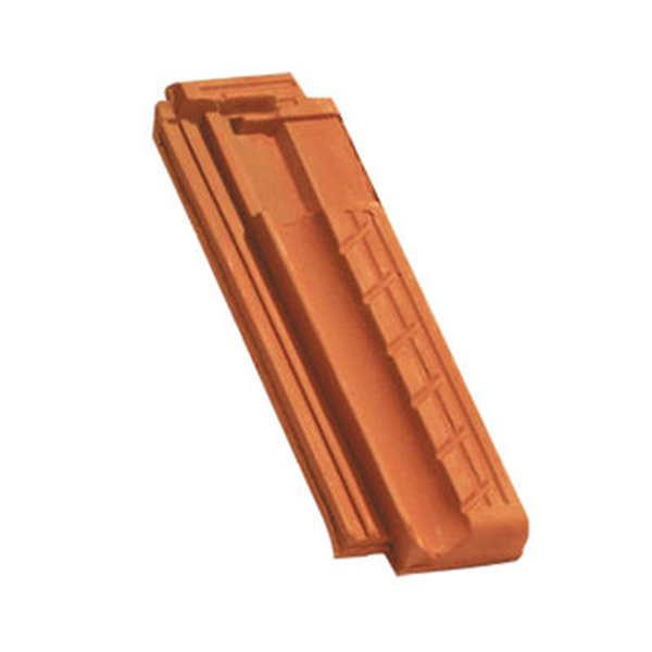 Demi-tuile en terre cuite - Marseille Poudenx - Rouge