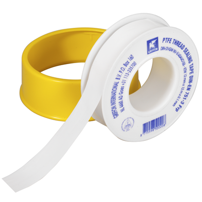 Ruban téflon PTFE pour joints étanchéité - Largeur 12 mm - Fitt - Rouleau de 12 mètres