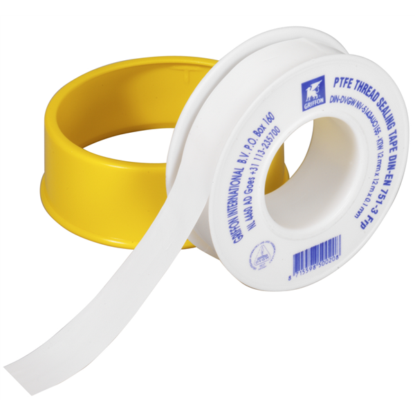 Ruban téflon PTFE pour joints étanchéité - Largeur 12 mm - Fitt - Rouleau de 12 mètres